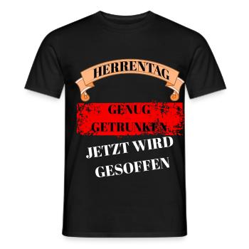 Lustiges Vatertags Design - Herrentag - Männer T-Shirt - Schwarz - Vorne - AI Model Male 178 light (178cm)