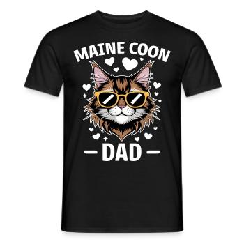 Maine Coon Saying Funny Maine Coon Gift - Men's T-Shirt - black - Front - AI Model Male 178 light (178cm)