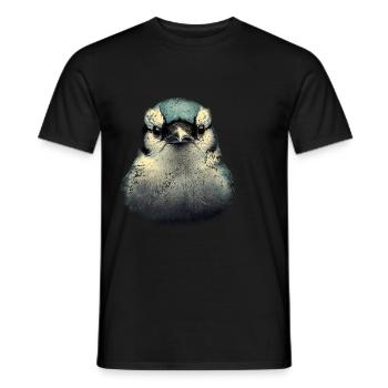 Niedlicher Blauhäher Cyanocitta Vogel - Männer T-Shirt - Schwarz - Vorne - AI Model Male 178 light (178cm)