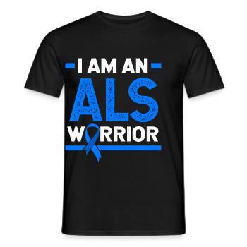 ALS Nervenkrankheit - Männer T-Shirt - Schwarz - Vorne - AI Model Male 178 light (178cm)