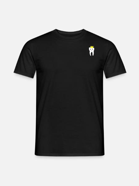 Dent avec couronne - T-shirt homme - noir