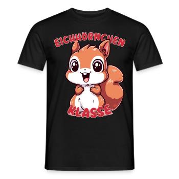 Süßes Eichhörnchenklasse Grundschule Klassentier - Männer T-Shirt - Schwarz - Vorne - AI Model Male 178 light (178cm)
