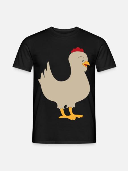 chicken - Men's T-Shirt - black