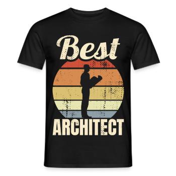 Grand architecte - T-shirt homme - noir - Devant - AI Model Male 178 light (178cm)