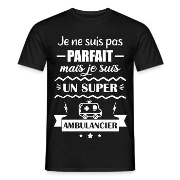 Super Ambulanz Notfall Krankenwagen - Männer T-Shirt - Schwarz - Vorne - AI Model Male 178 light (178cm)