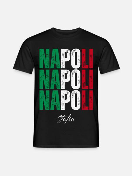 Naples Italy, souvenir of Naples - Men's T-Shirt - black