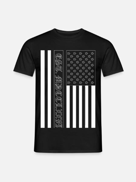 Est. MDCCLXXVI USA Flag - Men's T-Shirt - black