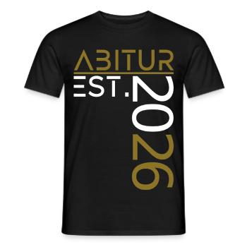 Abitur 2026 - T-shirt homme - noir - Devant - AI Model Male 178 light (178cm)