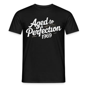 1969 Design für den 57 – Seit 57 Jahren - Männer T-Shirt - Schwarz - Vorne - AI Model Male 178 light (178cm)