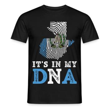 Guatemala Flag T-Shirt Pride & Home Chapín - Men's T-Shirt - black - Front - AI Model Male 178 light (178cm)
