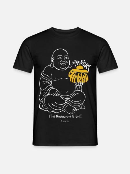 Tirkku Buddha - Männer T-Shirt - Schwarz