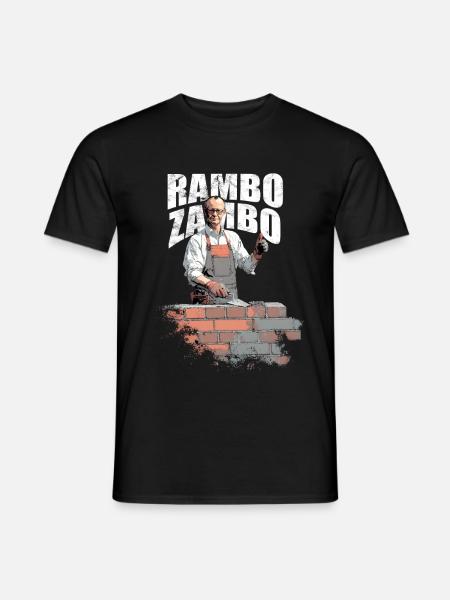 Merz Rambo Zambo - Kanzler - Männer T-Shirt - Schwarz