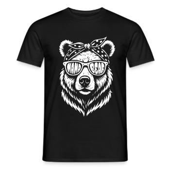 Mama Bear - Mother's Day - Gift - Men's T-Shirt - black - Front - AI Model Male 178 light (178cm)