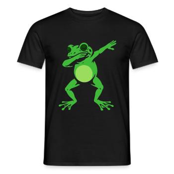 Dabbing Frog - Dab Dance - Cadeau - T-shirt homme - noir - Devant - AI Model Male 178 light (178cm)