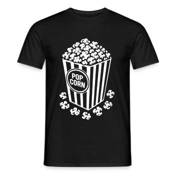 Fresh Popcorn - Crispy, Delicious - Gift - Men's T-Shirt - black - Front - AI Model Male 178 light (178cm)