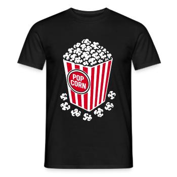 Fresh Popcorn - Crispy, Delicious - Gift - Men's T-Shirt - black - Front - AI Model Male 178 light (178cm)