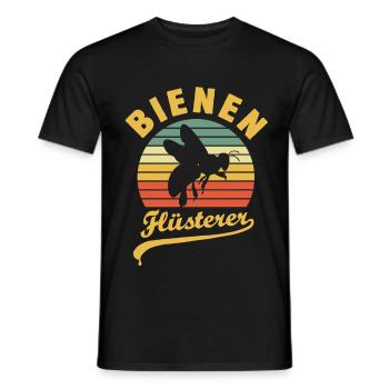 Bienen Flüsterer, Imker, Honig, Biene, Bienenzucht - Männer T-Shirt - Schwarz - Vorne - AI Model Male 178 light (178cm)