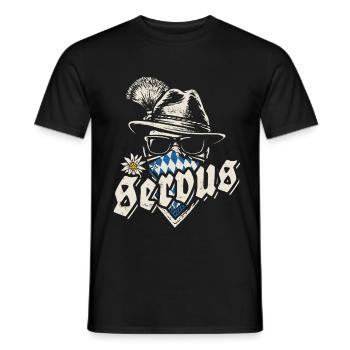Grantler - Servus, Festzelt, Bier und Gaudi - Männer T-Shirt - Schwarz - Vorne - AI Model Male 178 light (178cm)