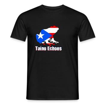 Taíno Echoes Caribbean Ancestry Pride - Men's T-Shirt - black - Front - AI Model Male 178 light (178cm)