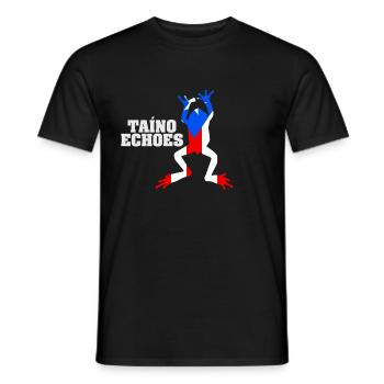 Taíno spiegelt den Stolz seiner karibischen Abstammung wider - Männer T-Shirt - Schwarz - Vorne - AI Model Male 178 light (178cm)