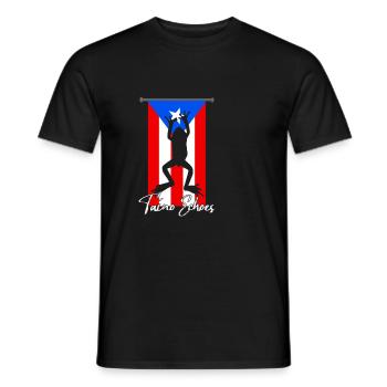 Taíno spiegelt den Stolz seiner karibischen Abstammung wider - Männer T-Shirt - Schwarz - Vorne - AI Model Male 178 light (178cm)
