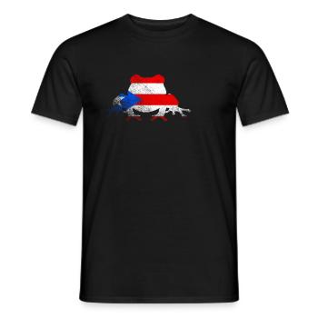 Taíno Echoes Caribbean Ancestry Pride - Men's T-Shirt - black - Front - AI Model Male 178 light (178cm)