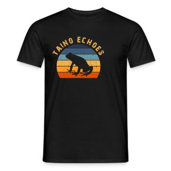Taíno Echoes Caribbean Ancestry Pride - Men's T-Shirt - black - Front - AI Model Male 178 light (178cm)