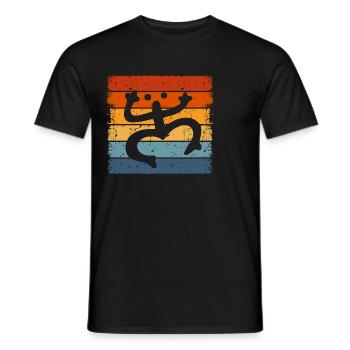 Taíno spiegelt den Stolz seiner karibischen Abstammung wider - Männer T-Shirt - Schwarz - Vorne - AI Model Male 178 light (178cm)