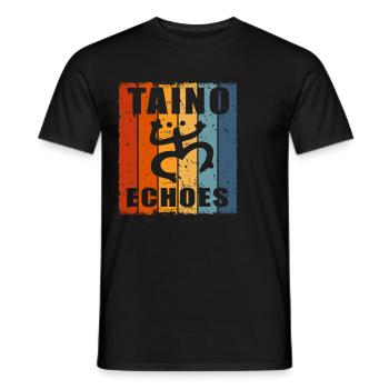 Taíno spiegelt den Stolz seiner karibischen Abstammung wider - Männer T-Shirt - Schwarz - Vorne - AI Model Male 178 light (178cm)