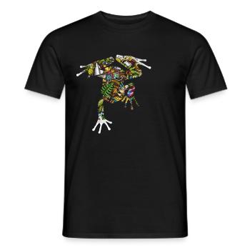 Taíno Echoes Caribbean Ancestry Pride - Men's T-Shirt - black - Front - AI Model Male 178 light (178cm)