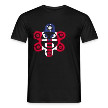 Taíno Echoes Caribbean Ancestry Pride - Men's T-Shirt - black - Front - AI Model Male 178 light (178cm)