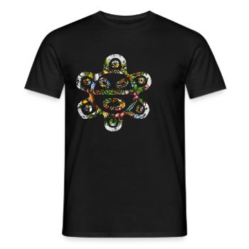 Taíno Echoes Caribbean Ancestry Pride - Men's T-Shirt - black - Front - AI Model Male 178 light (178cm)