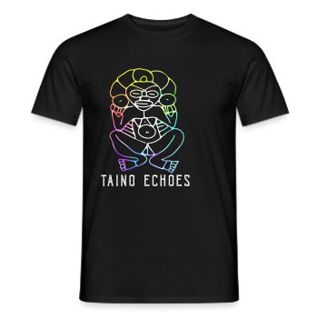Taíno Echoes Caribbean Ancestry Pride - Men's T-Shirt - black - Front - AI Model Male 178 light (178cm)