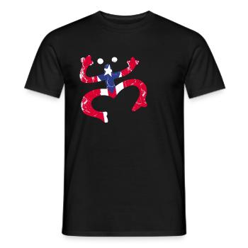 Taíno Echoes Caribbean Ancestry Pride - Men's T-Shirt - black - Front - AI Model Male 178 light (178cm)