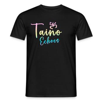 Taíno Echoes Caribbean Ancestry Pride - Men's T-Shirt - black - Front - AI Model Male 178 light (178cm)