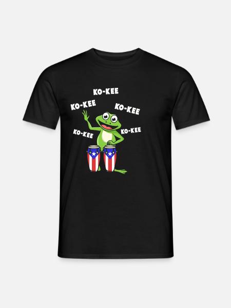 Ko-Kee Frog Playing Guitar Melody - Men's T-Shirt - black