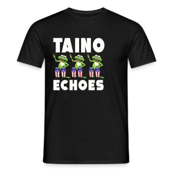 Taíno Echoes Caribbean Ancestry Pride - Men's T-Shirt - black - Front - AI Model Male 178 light (178cm)