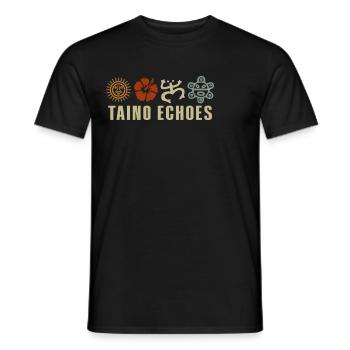 Taíno spiegelt den Stolz seiner karibischen Abstammung wider - Männer T-Shirt - Schwarz - Vorne - AI Model Male 178 light (178cm)