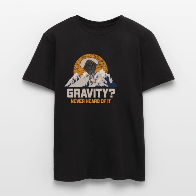 Hilarious Paramotor Gravity Meme Men's T-Shirt