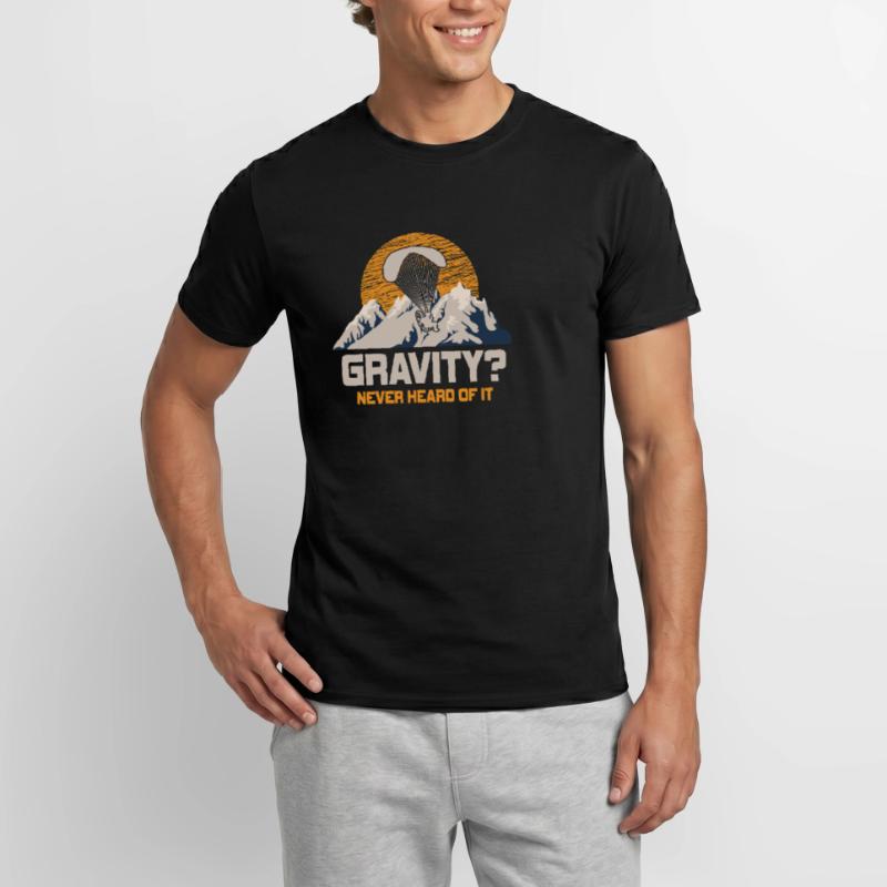 Hilarious Paramotor Gravity Meme Men's T-Shirt