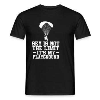 Sky Is Not The Limit It's My Playground - Männer T-Shirt - Schwarz - Vorne - AI Model Male 178 light (178cm)
