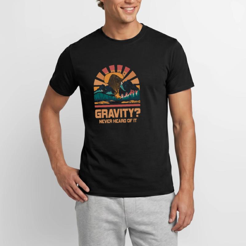 Hilarious Paramotor Gravity Meme Men's T-Shirt