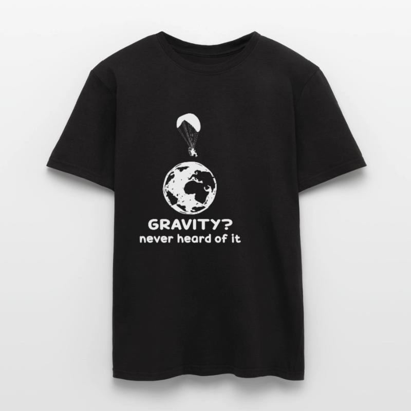 Hilarious Paramotor Gravity Meme Men's T-Shirt