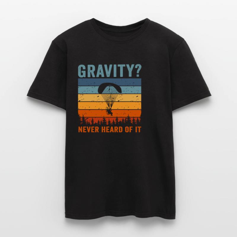 Hilarious Paramotor Gravity Meme Men's T-Shirt