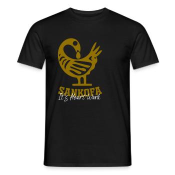 Sankofa Symbol Adinkra Ghana Black - Men's T-Shirt - black - Front - AI Model Male 178 light (178cm)