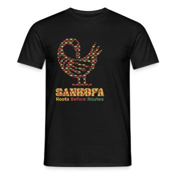 Sankofa Symbol Adinkra Ghana Black - Men's T-Shirt - black - Front - AI Model Male 178 light (178cm)