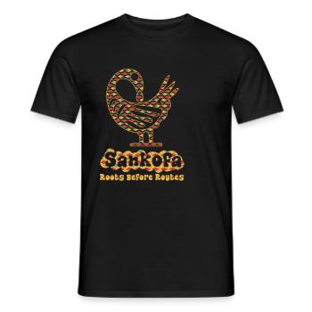 Sankofa Symbol Adinkra Ghana Black - Men's T-Shirt - black - Front - AI Model Male 178 light (178cm)