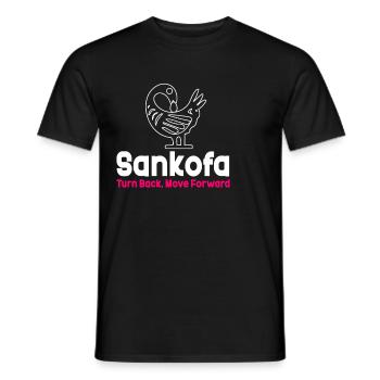 Sankofa Symbol Adinkra Ghana Black - Men's T-Shirt - black - Front - AI Model Male 178 light (178cm)