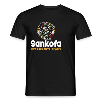 Sankofa Symbol Adinkra Ghana Black - Men's T-Shirt - black - Front - AI Model Male 178 light (178cm)