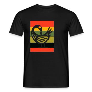Sankofa Symbol Adinkra Ghana Black - Men's T-Shirt - black - Front - AI Model Male 178 light (178cm)
